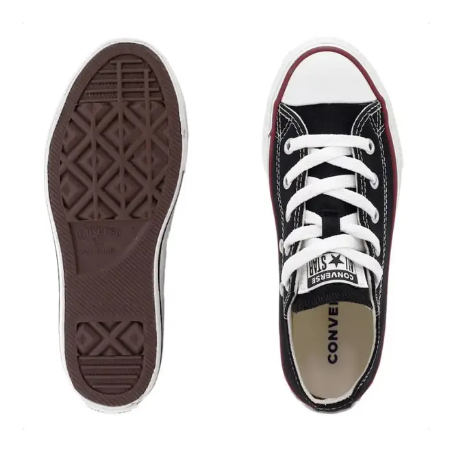 Tênis Casual Sola Caixa Converse Preto e Vermelho Masculino