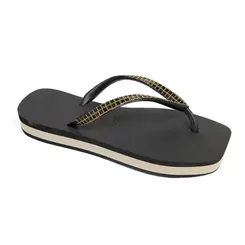 Chinelo Dedo Tropical Brasil Preto e Areia Feminino