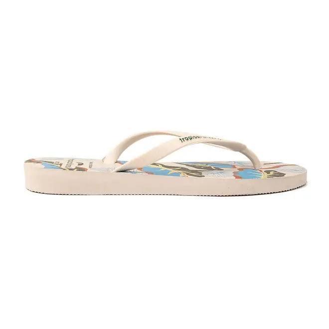 Chinelo Dedo Tropical Brasil Off White Feminino