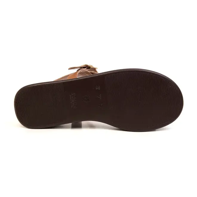 Rasteira Flatform Via Scarpa Cappuccino Feminina