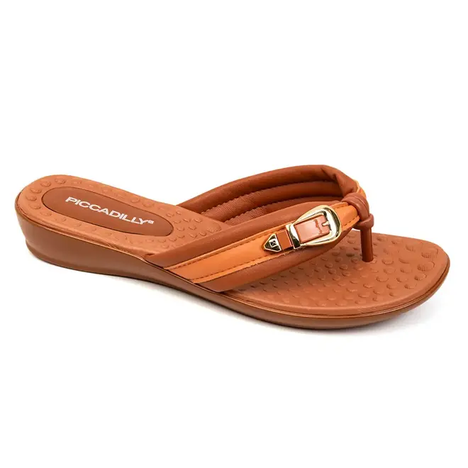 Tamanco Anabela Piccadilly Ocre Feminino