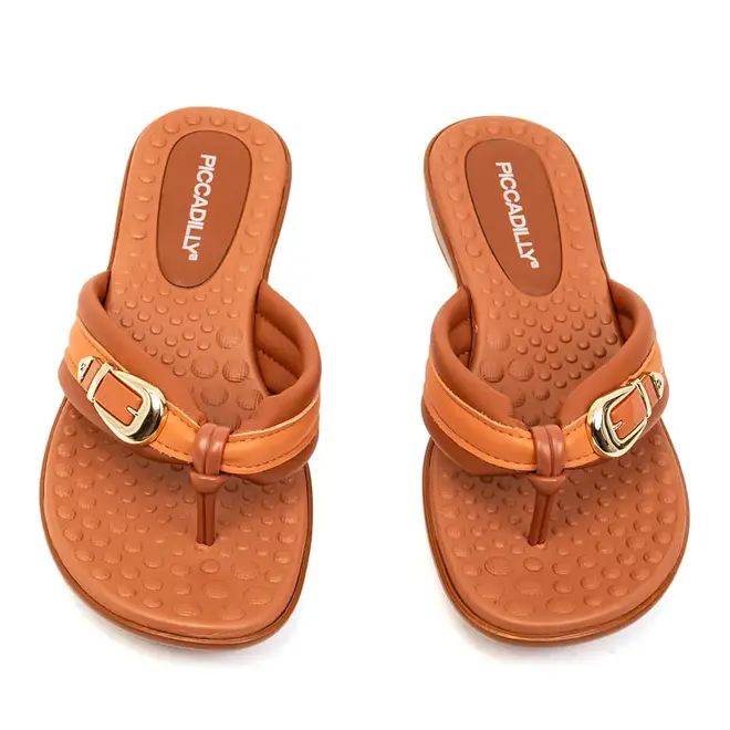 Tamanco Anabela Piccadilly Ocre Feminino