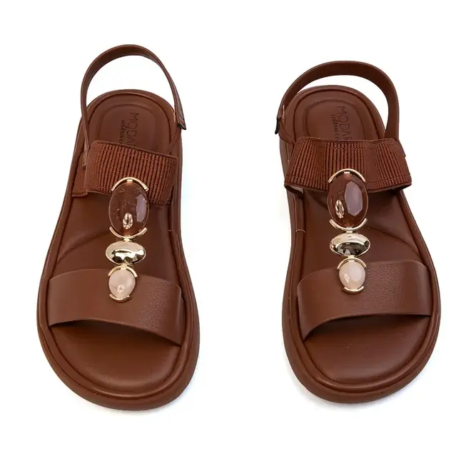 Rasteira Flatform Modare Avelã Feminina