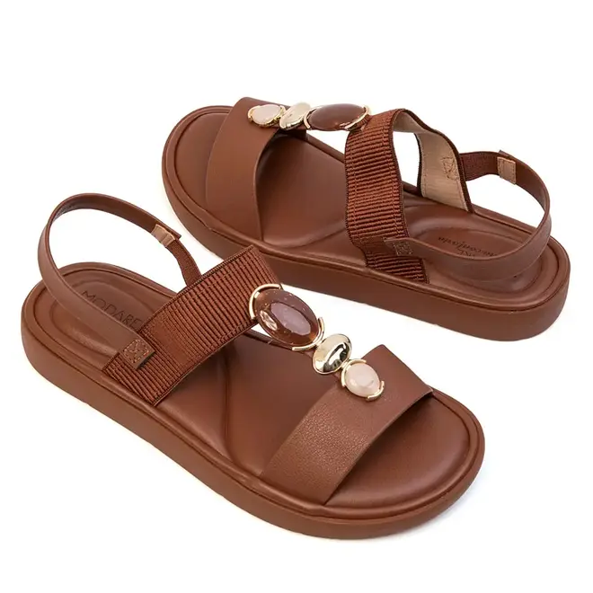 Rasteira Flatform Modare Avelã Feminina