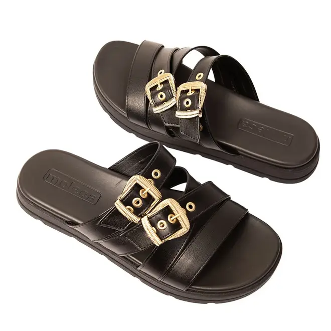 Tamanco Rasteira Moleca Preto Feminino