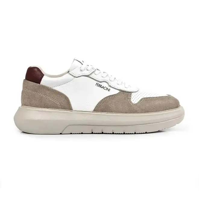 Sapatênis Casual Ferracini Energy Branco e Cinza Masculino