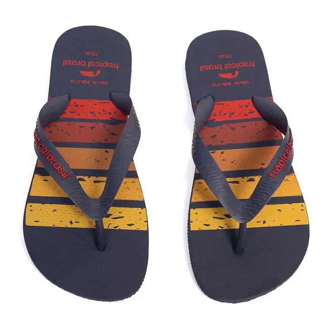 Chinelo Dedo Tropical Brasil Azul Marinho Feminino