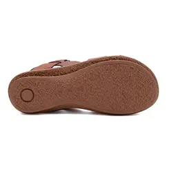 Tamanco Flats New Face Damasco e Caramelo Feminina