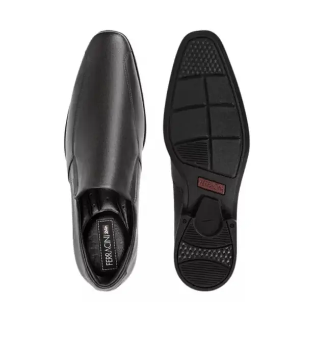 Sapato Social Sem Cadarço Ferracini London Preto Masculino