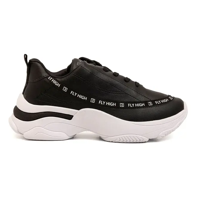 Tênis Casual Sola Caixa Ramarim Preto Feminino