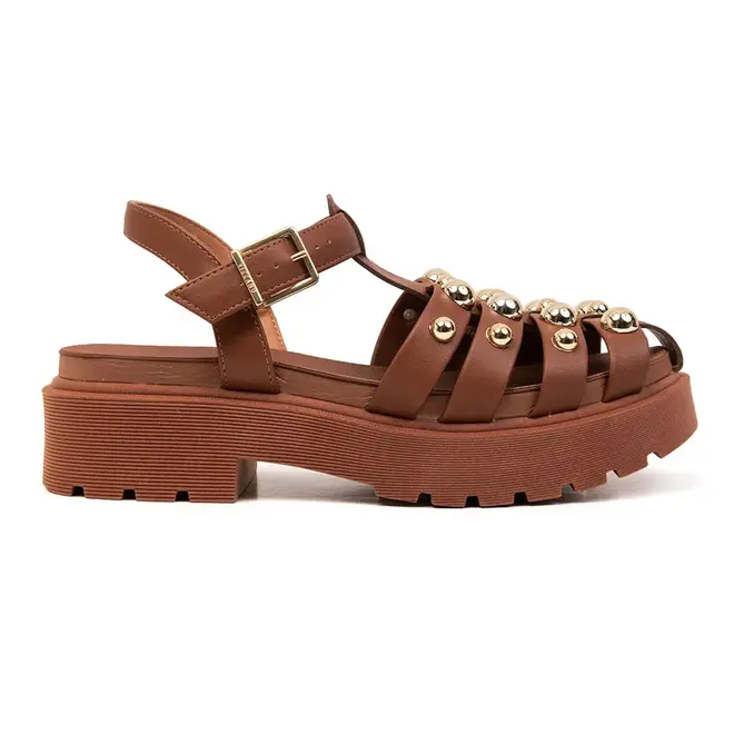 Papete Rasteira Vizzano Mocca Feminino