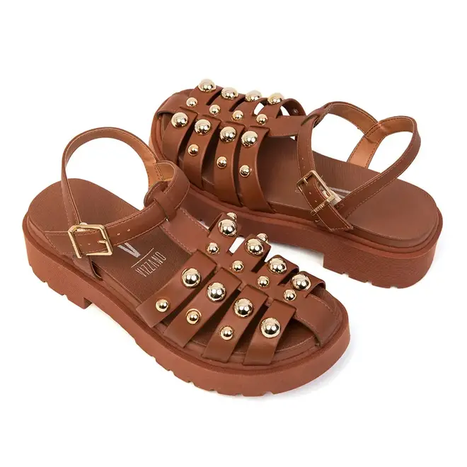 Papete Rasteira Vizzano Mocca Feminino