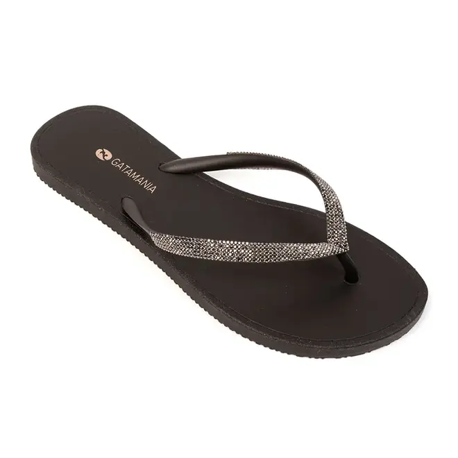 Chinelo Dedo Gata Mania Preto Feminino