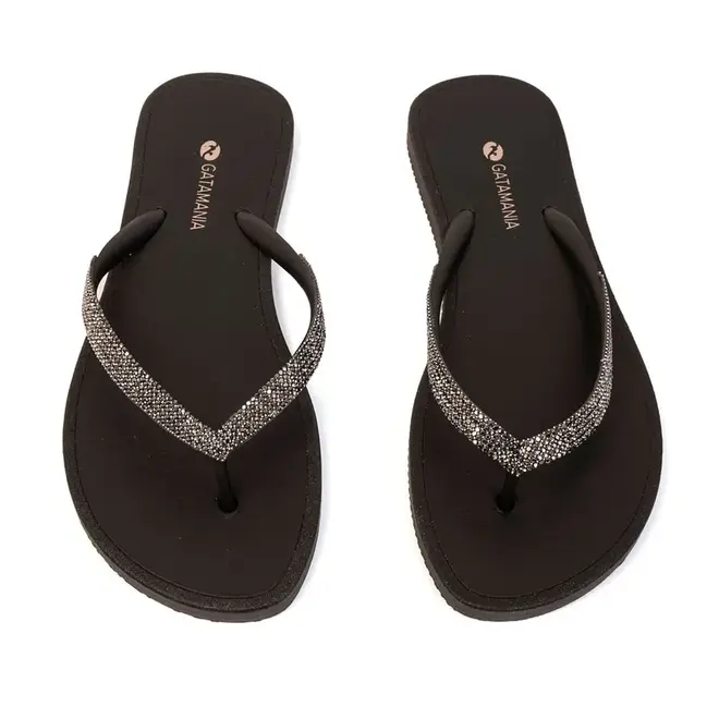 Chinelo Dedo Gata Mania Preto Feminino