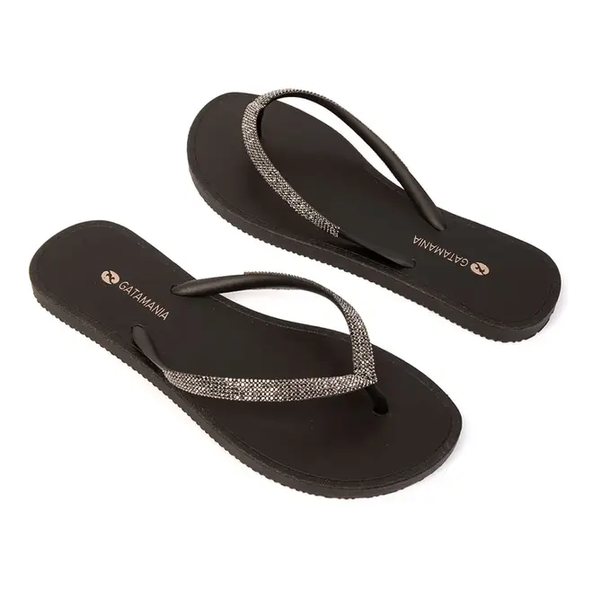 Chinelo Dedo Gata Mania Preto Feminino