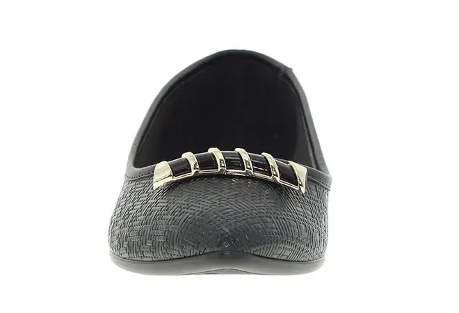 Sapatilha Bico Redondo Preta Moleca Feminino
