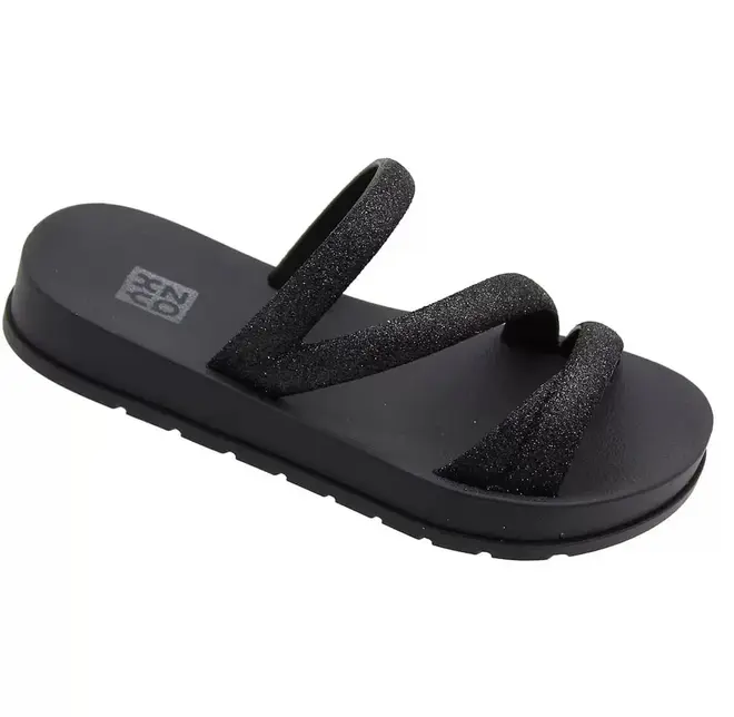 Tamanco Flats Zaxy Preto Juvenil Feminino