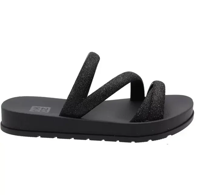 Tamanco Flats Zaxy Preto Juvenil Feminino
