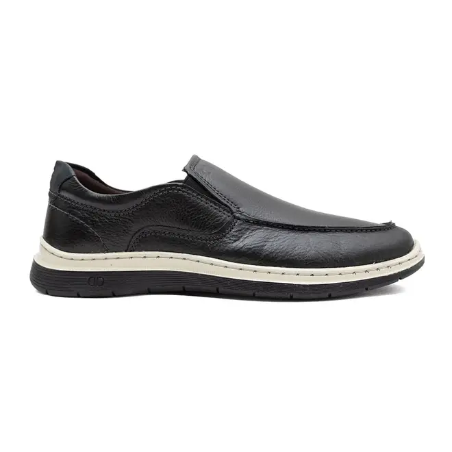 Sapato Mocassim Democrata Leave Preto Masculino