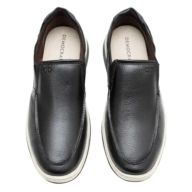 Sapato Mocassim Democrata Leave Preto Masculino