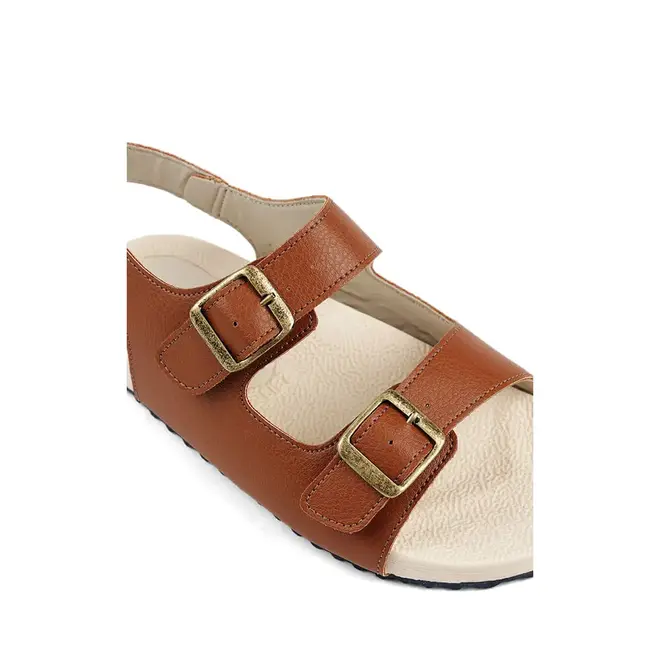 Sandália Flatform Itapuã Fivela Marrom Infantil