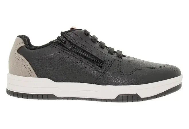 Sapatênis Casual Molekinho Preto e Cinza Juvenil Masculino