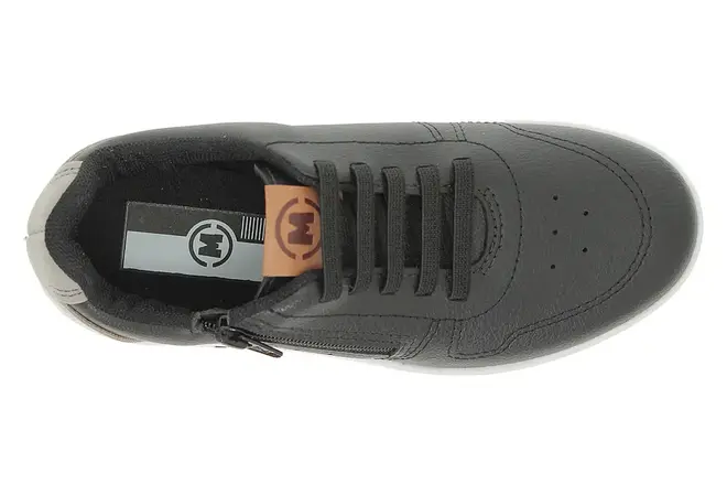 Sapatênis Casual Molekinho Preto e Cinza Juvenil Masculino