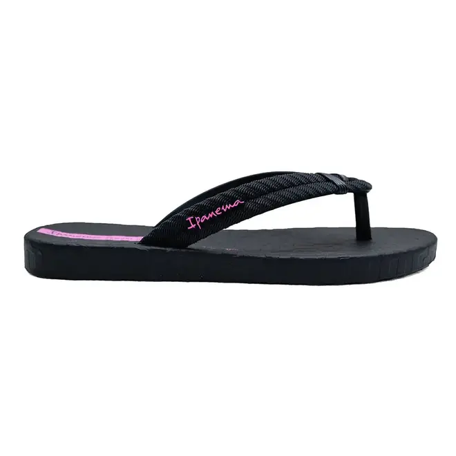 Chinelo Dedo Ipanema  Preto e Lilás Menina Infantil