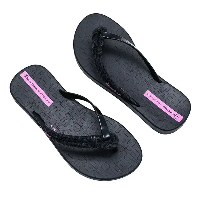 Chinelo Dedo Ipanema  Preto e Lilás Menina Infantil
