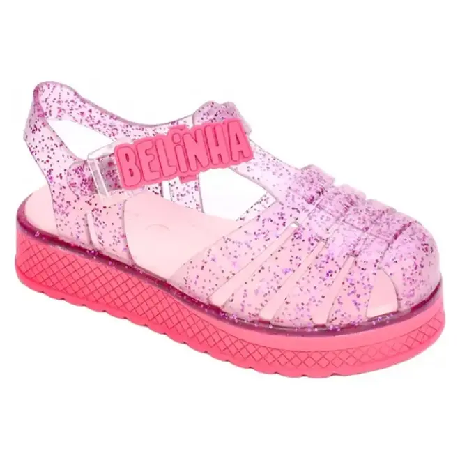 Rasteira Flatform Kidy Gloss Rosa Menina