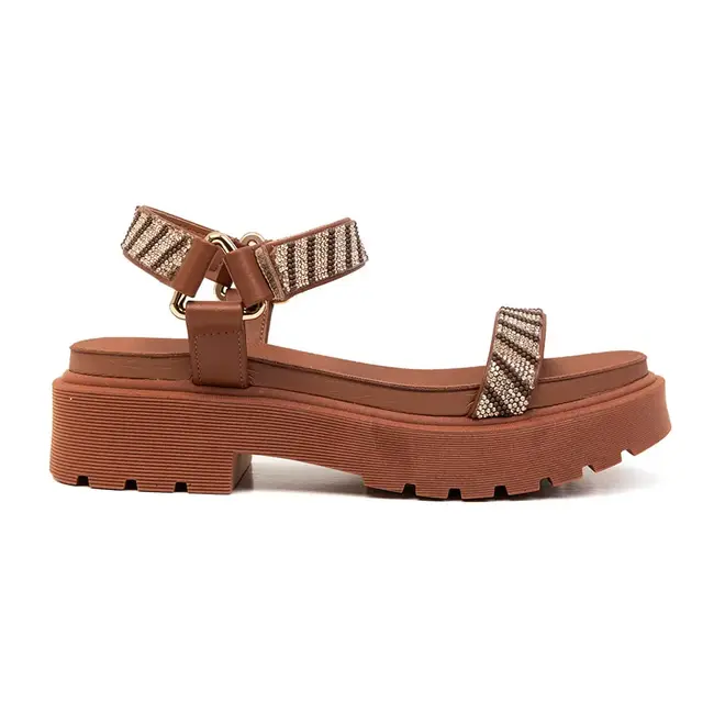 Papete Rasteira Vizzano Mocca Feminino