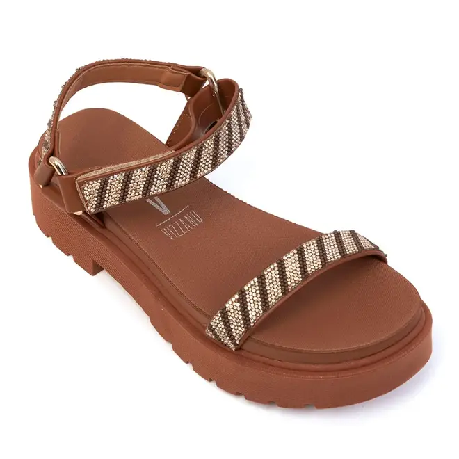 Papete Rasteira Vizzano Mocca Feminino