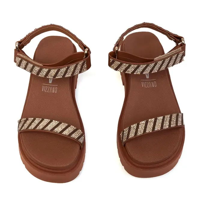 Papete Rasteira Vizzano Mocca Feminino
