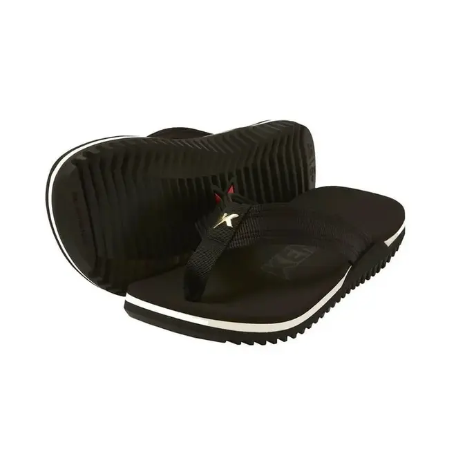 Chinelo Dedo Kenner NK6 Pro Preto e Branco Masculino
