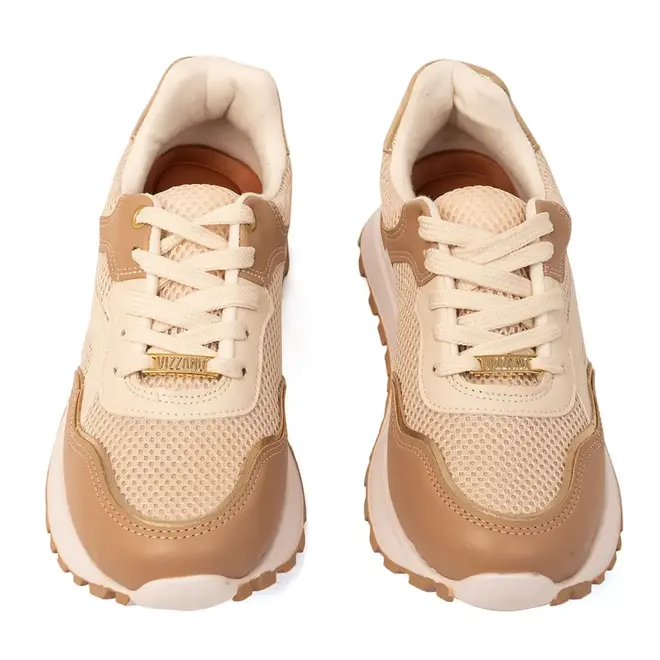 Tênis Casual Jogging Vizzano Bege Feminino