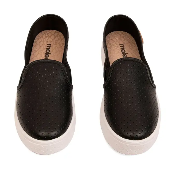 Tênis Casual Slip on Moleca Preto Feminino