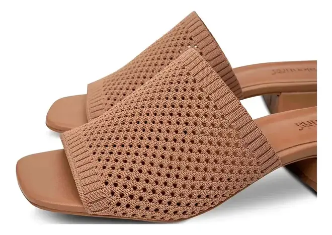 Tamanco Salto Valentina Marrom Feminino