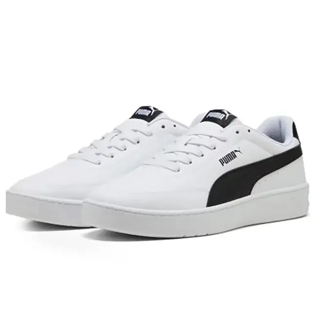 Tênis Casual Sola Caixa Puma Court Classic Branco Masculino