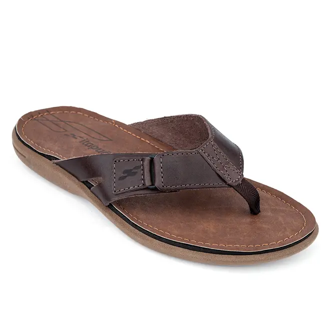 Chinelo Couro Itapuã Cedro Masculino