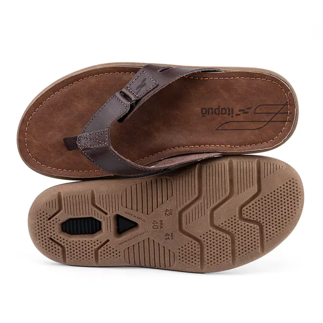 Chinelo Couro Itapuã Cedro Masculino
