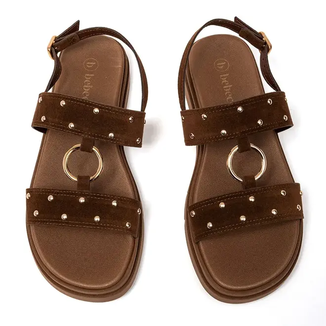 Rasteira Flatform Bebecê Chocolate Feminina