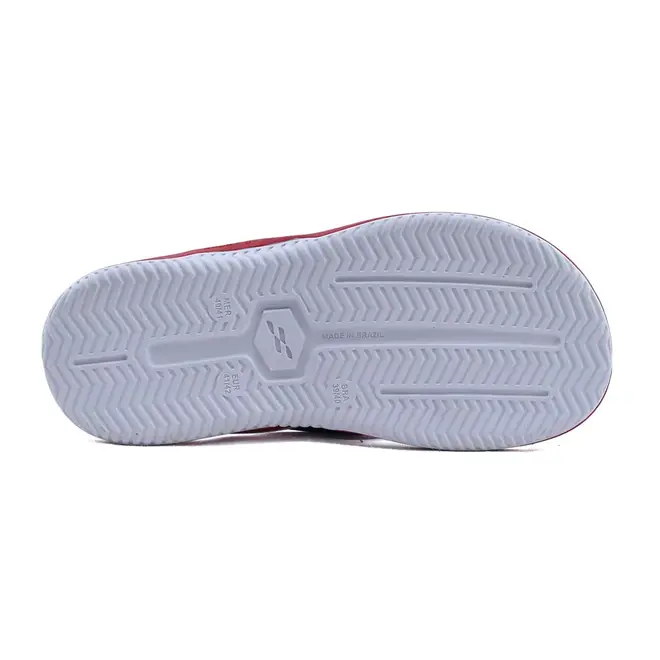 Chinelo de Dedo Sintético Itapuã Marinho Vermelho e Branco Masculino