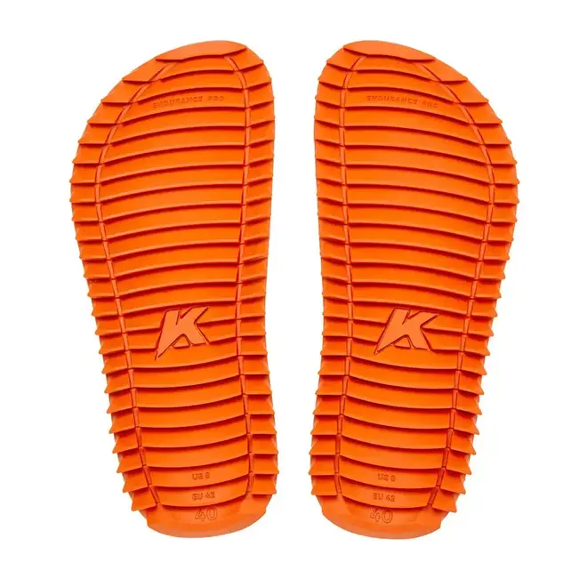 Chinelo Dedo Kenner Kivah Full Force Preto e Laranja Masculino