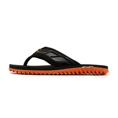 Chinelo Dedo Kenner Kivah Full Force Preto e Laranja Masculino