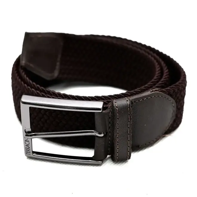 Cinto Casual Ferracini Flex Café Masculino