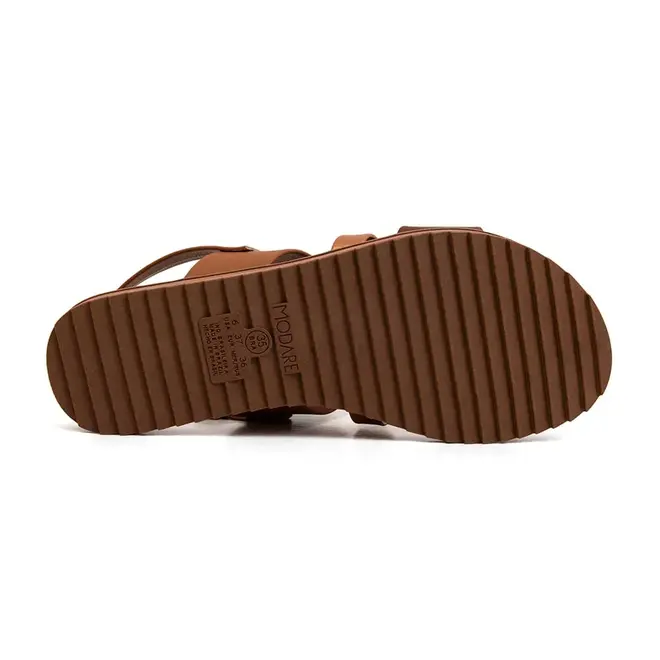 Sandália Rasteira Modare Camel Feminina