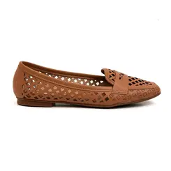 Sapatilha Bico Quadrado Moleca Camel Feminino