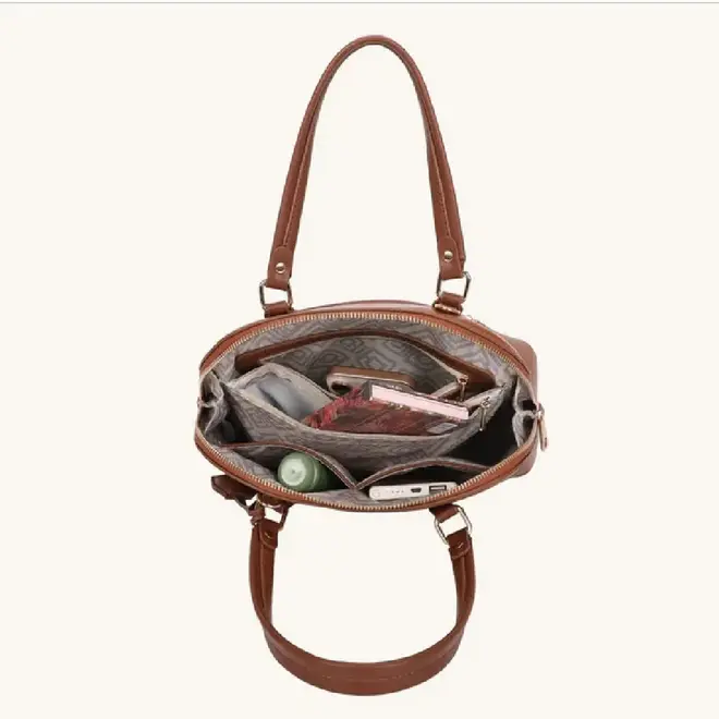 Bolsa Tira Colo Caravieri Marrom Feminina