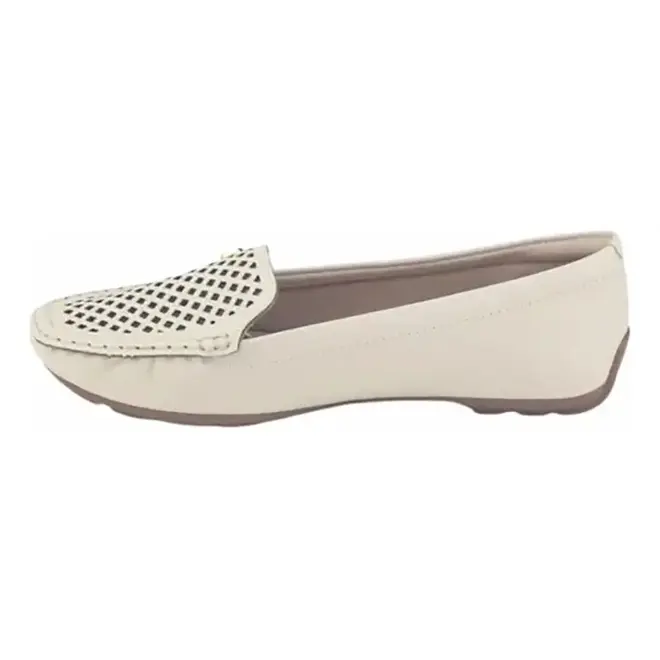 Sapato Mocassim Modare Branco Off Feminino