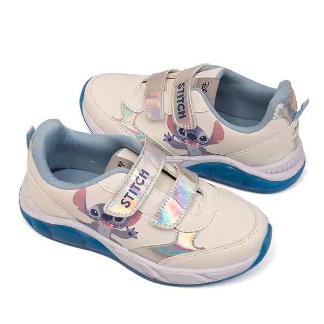 Tênis Disney Stitch Azul e Branco Menina